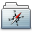Web Folder Graphite Stripe Icon 32x32 png